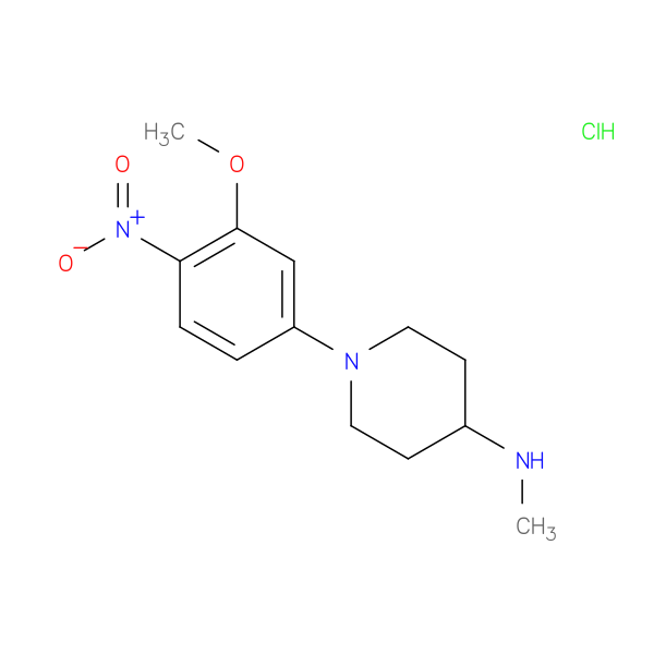 1-(3-Methoxy-4-nitrophenyl)-N-methylpiperidin-4-amine hydrochloride