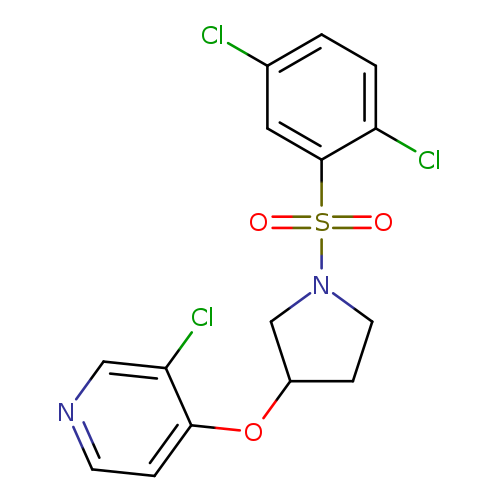 3-chloro-4-{[1-(2,5-dichlorobenzenesulfonyl)pyrrolidin-3-yl]oxy}pyridine