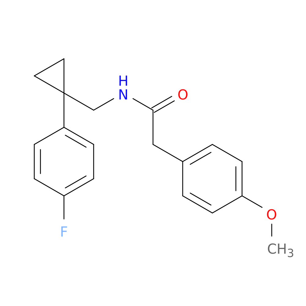 N-{[1-(4-fluorophenyl)cyclopropyl]methyl}-2-(4-methoxyphenyl)acetamide