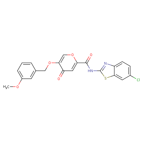 N-(6-chloro-1,3-benzothiazol-2-yl)-5-[(3-methoxyphenyl)methoxy]-4-oxo-4H-pyran-2-carboxamide