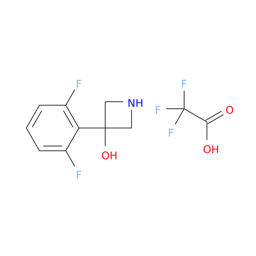 3-(2,6-difluorophenyl)azetidin-3-ol; trifluoroacetic acid