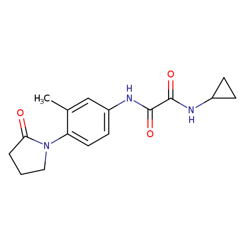 N-cyclopropyl-N'-[3-methyl-4-(2-oxopyrrolidin-1-yl)phenyl]ethanediamide