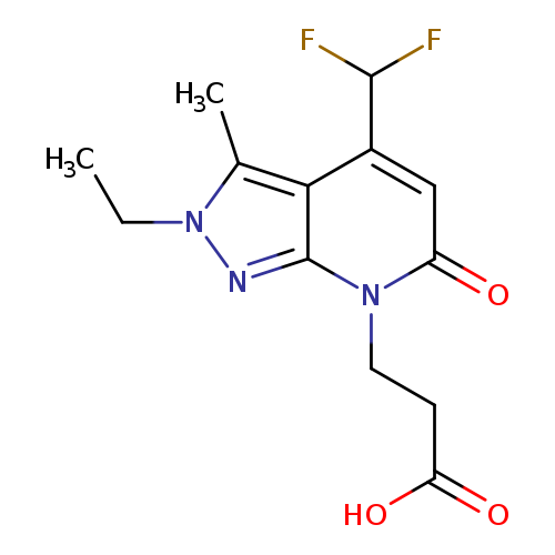 3-[4-(difluoromethyl)-2-ethyl-3-methyl-6-oxo-2H,6H,7H-pyrazolo[3,4-b]pyridin-7-yl]propanoic acid
