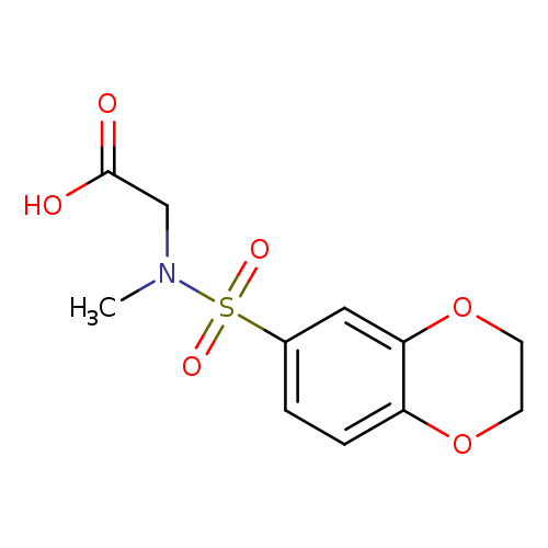 2-(N-Methyl-2,3-dihydrobenzo[b][1,4]dioxine-6-sulfonamido)acetic acid