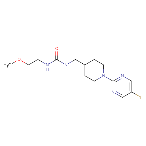 1-{[1-(5-fluoropyrimidin-2-yl)piperidin-4-yl]methyl}-3-(2-methoxyethyl)urea