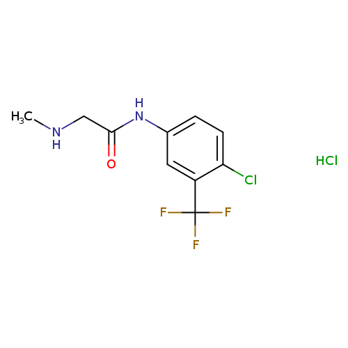 N-[4-chloro-3-(trifluoromethyl)phenyl]-2-(methylamino)acetamide hydrochloride