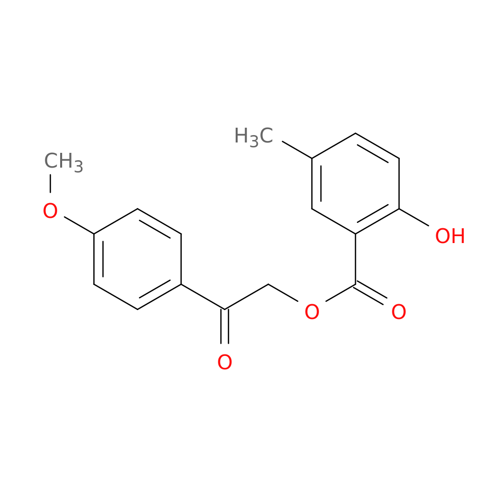 2-(4-methoxyphenyl)-2-oxoethyl 2-hydroxy-5-methylbenzoate