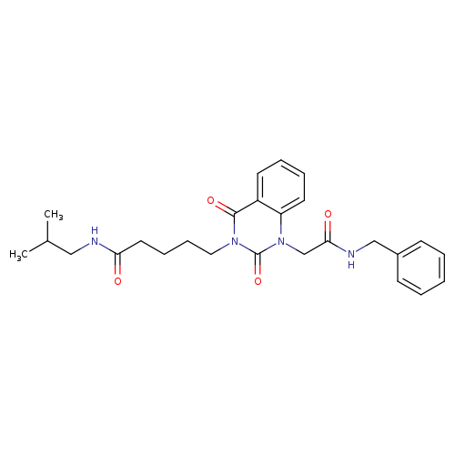 5-{1-[(benzylcarbamoyl)methyl]-2,4-dioxo-1,2,3,4-tetrahydroquinazolin-3-yl}-N-(2-methylpropyl)pentanamide