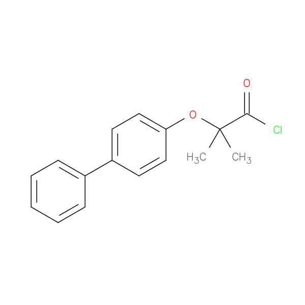 2-(Biphenyl-4-yloxy)-2-methylpropanoyl chloride