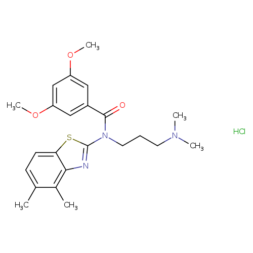 N-(4,5-dimethyl-1,3-benzothiazol-2-yl)-N-[3-(dimethylamino)propyl]-3,5-dimethoxybenzamide hydrochloride