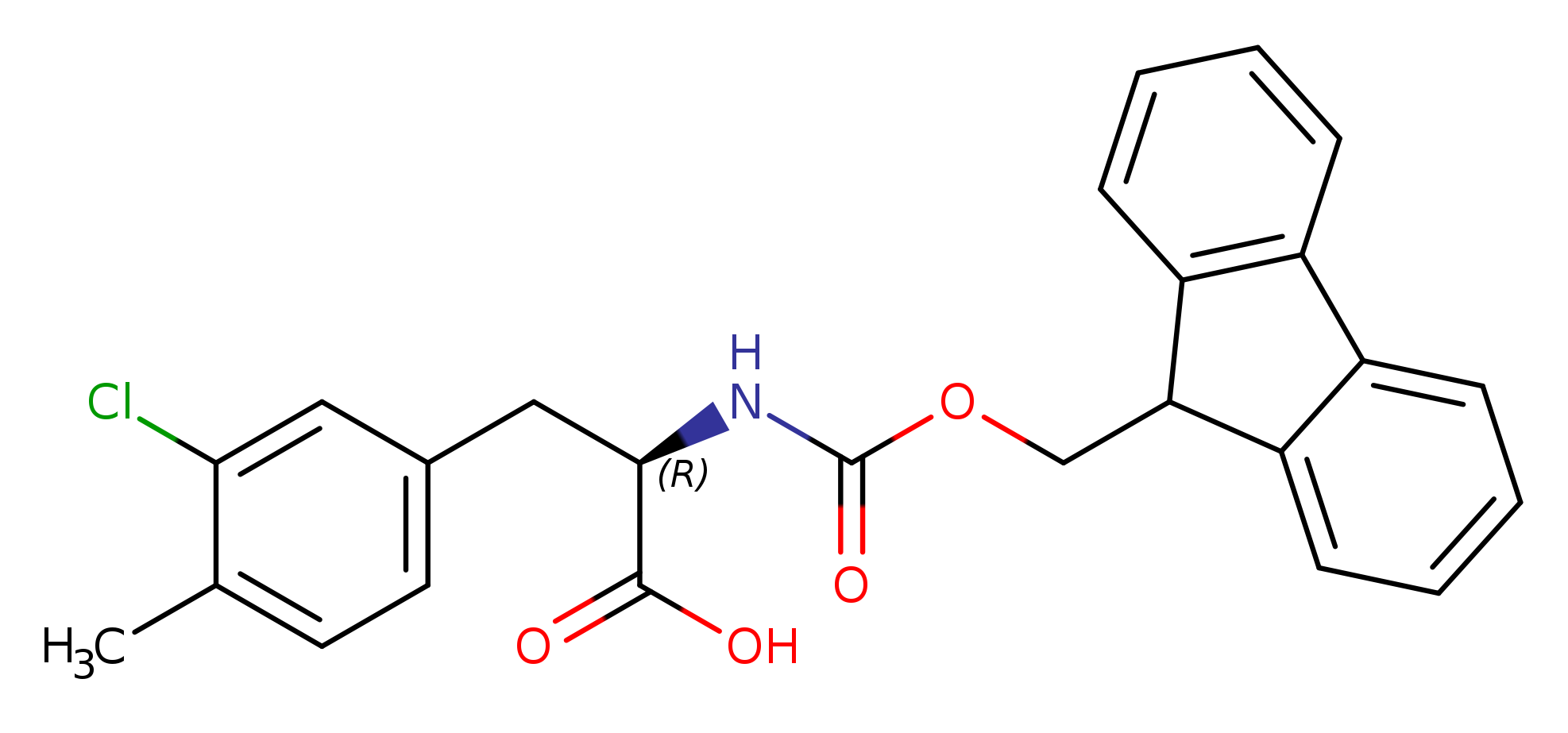 (R)-2-((((9H-Fluoren-9-yl)methoxy)carbonyl)amino)-3-(3-chloro-4-methylphenyl)propanoic acid