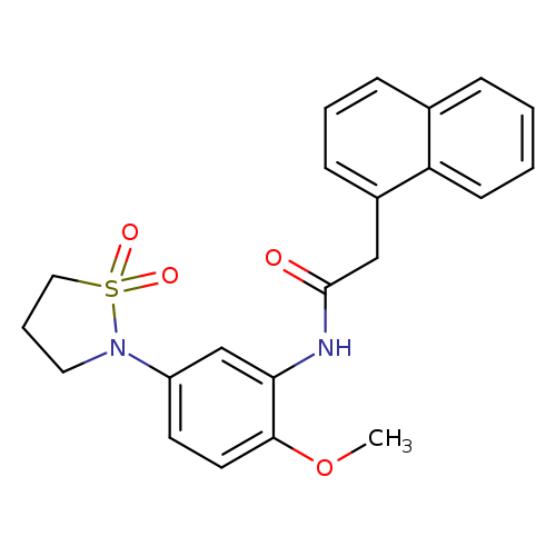 N-[5-(1,1-dioxo-1lambda6,2-thiazolidin-2-yl)-2-methoxyphenyl]-2-(naphthalen-1-yl)acetamide