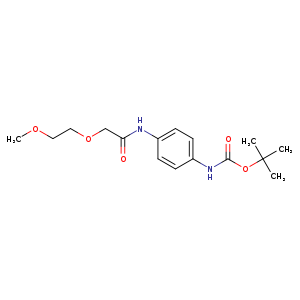 Carbamic acid, [4-​[[(2-​methoxyethoxy)​acetyl]​amino]​phenyl]​-​, 1,​1-​dimethylethyl ester