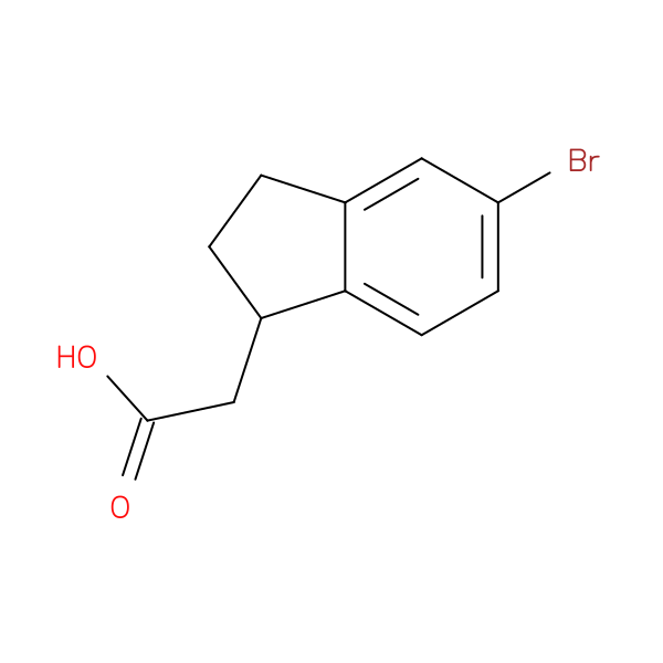 2-(5-bromo-2,3-dihydro-1H-inden-1-yl)acetic acid