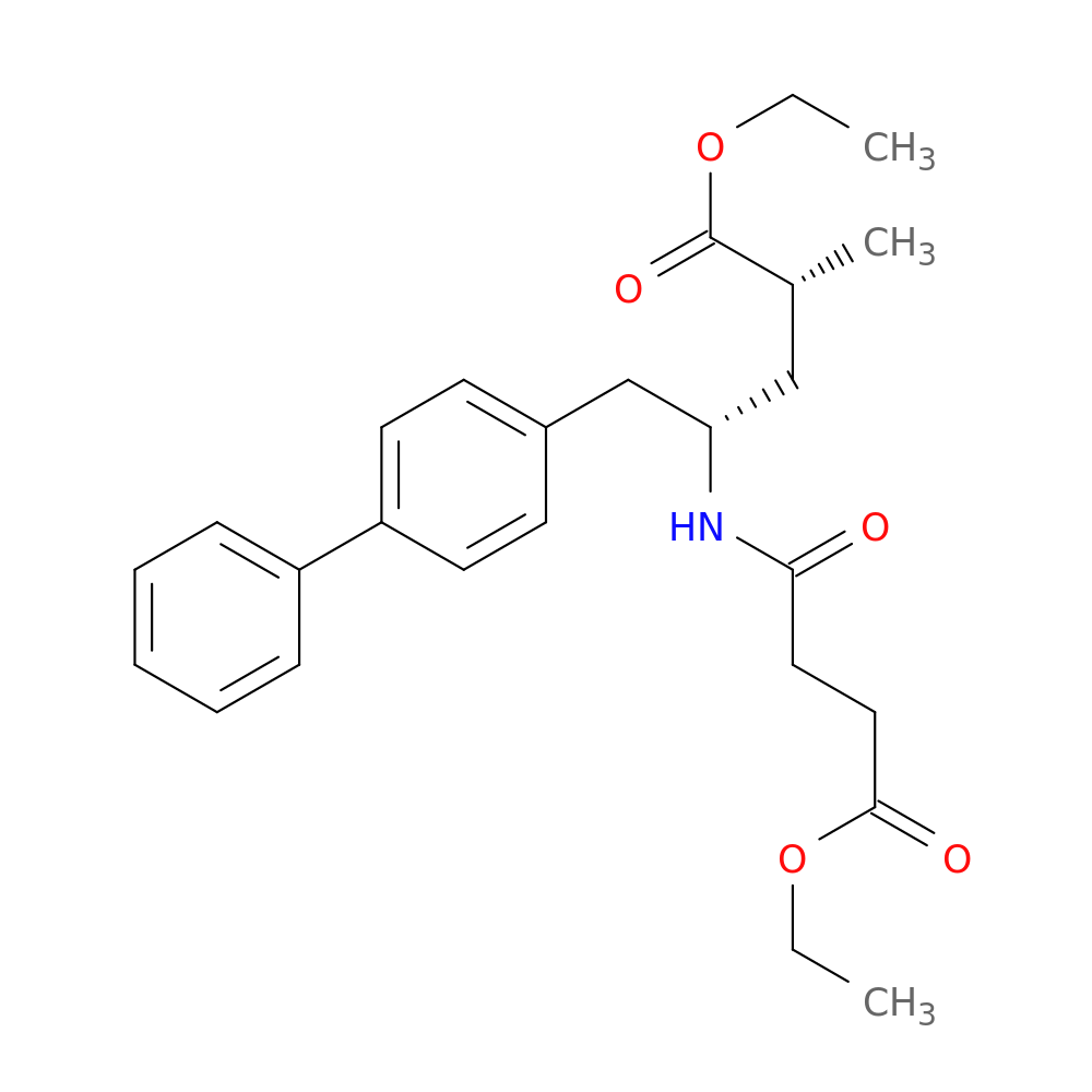 Ethyl (2R,4S)-5-([1,1'-biphenyl]-4-yl)-4-(4-ethoxy-4-oxobutanamido)-2-methylpentanoate