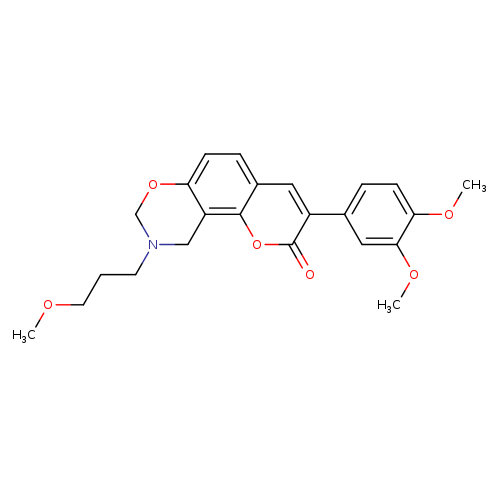 3-(3,4-dimethoxyphenyl)-9-(3-methoxypropyl)-2H,8H,9H,10H-chromeno[8,7-e][1,3]oxazin-2-one