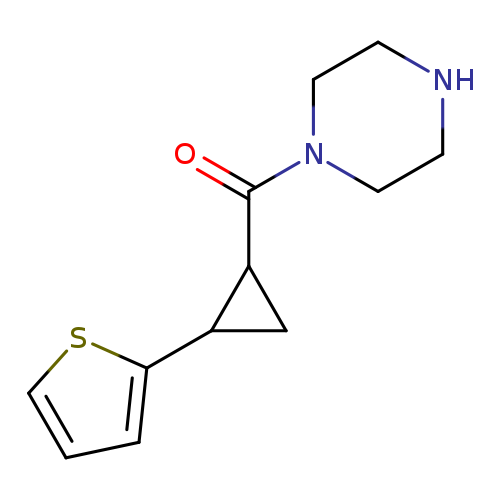 1-[2-(thiophen-2-yl)cyclopropanecarbonyl]piperazine