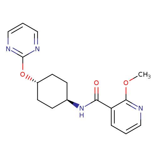 2-methoxy-N-[(1r,4r)-4-(pyrimidin-2-yloxy)cyclohexyl]pyridine-3-carboxamide