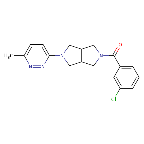 3-[5-(3-chlorobenzoyl)-octahydropyrrolo[3,4-c]pyrrol-2-yl]-6-methylpyridazine