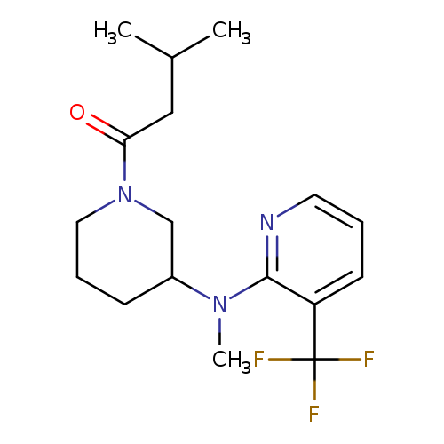 3-methyl-1-(3-{methyl[3-(trifluoromethyl)pyridin-2-yl]amino}piperidin-1-yl)butan-1-one