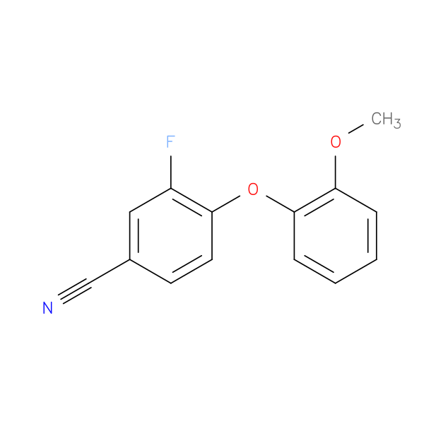 3-Fluoro-4-(2-methoxyphenoxy)benzonitrile