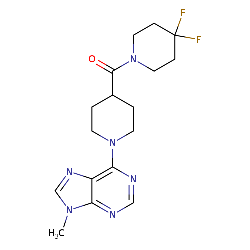 6-[4-(4,4-difluoropiperidine-1-carbonyl)piperidin-1-yl]-9-methyl-9H-purine