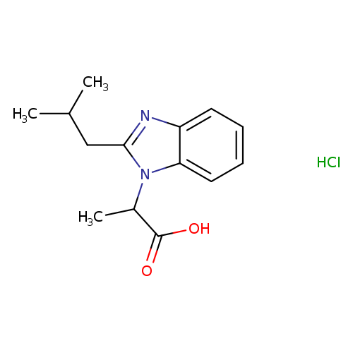 2-(2-isobutyl-1H-benzimidazol-1-yl)propanoic acid hydrochloride