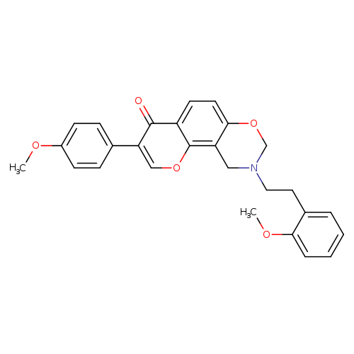3-(4-methoxyphenyl)-9-[2-(2-methoxyphenyl)ethyl]-4H,8H,9H,10H-chromeno[8,7-e][1,3]oxazin-4-one