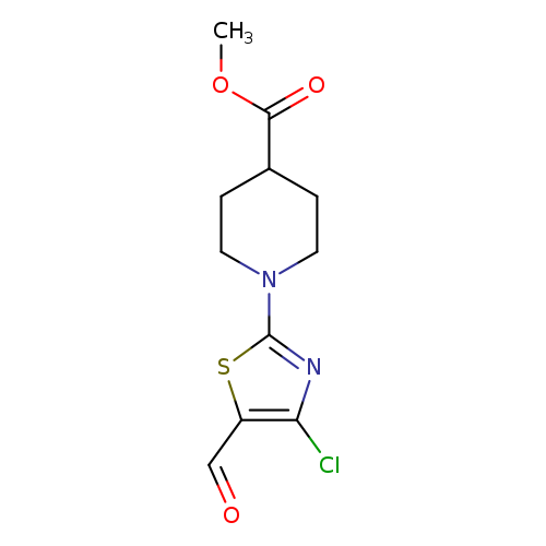 4-Chloro-2-(4-carbomethoxyl-1-piperidinyl)-5-thiazolecarboxaldehyde