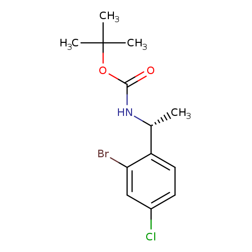 Carbamic acid, N-[(1R)-1-(2-bromo-4-chlorophenyl)ethyl]-, 1,1-dimethylethyl ester