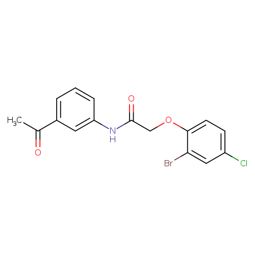 N-(3-acetylphenyl)-2-(2-bromo-4-chlorophenoxy)acetamide