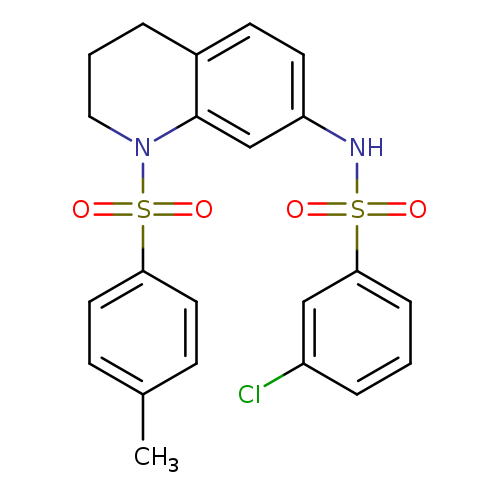 3-chloro-N-[1-(4-methylbenzenesulfonyl)-1,2,3,4-tetrahydroquinolin-7-yl]benzene-1-sulfonamide