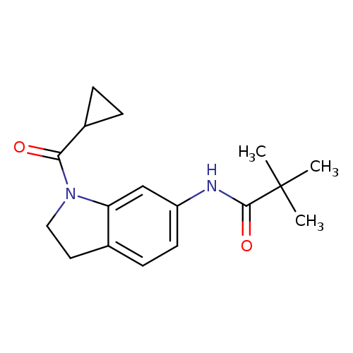 N-(1-cyclopropanecarbonyl-2,3-dihydro-1H-indol-6-yl)-2,2-dimethylpropanamide