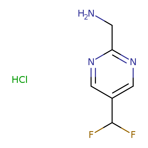 [5-(difluoromethyl)pyrimidin-2-yl]methanamine hydrochloride