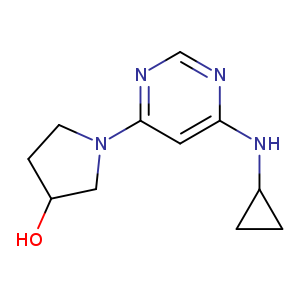 1-(6-(CYCLOPROPYLAMINO)PYRIMIDIN-4-YL)PYRROLIDIN-3-OL