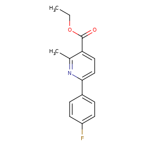 3-Pyridinecarboxylicacid, 6-(4-fluorophenyl)-2-methyl-, ethyl ester
