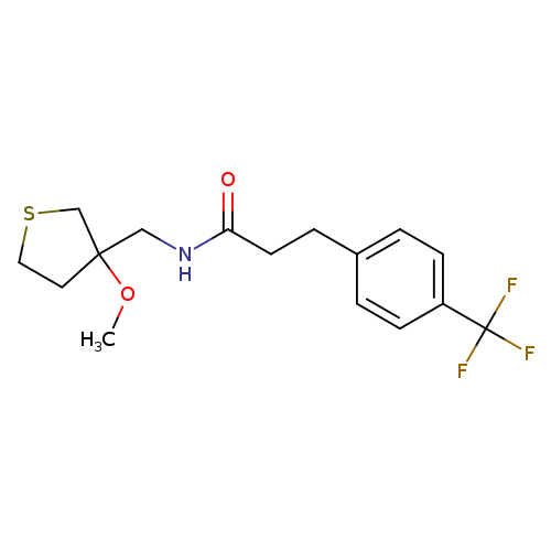 N-[(3-methoxythiolan-3-yl)methyl]-3-[4-(trifluoromethyl)phenyl]propanamide
