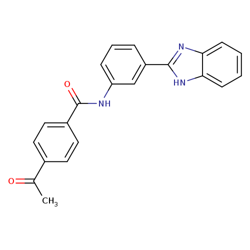 4-acetyl-N-[3-(1H-1,3-benzodiazol-2-yl)phenyl]benzamide