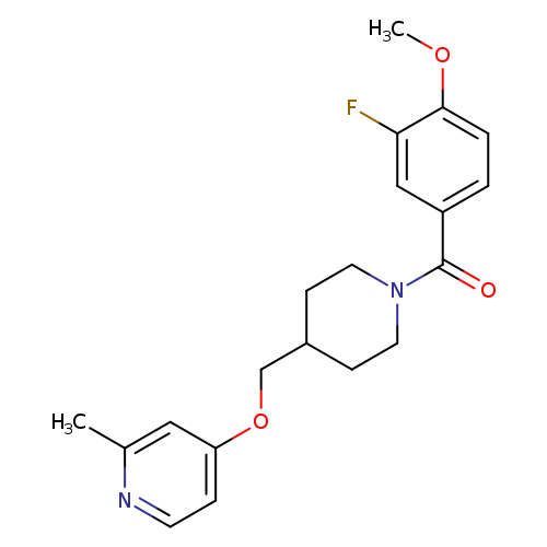4-{[1-(3-fluoro-4-methoxybenzoyl)piperidin-4-yl]methoxy}-2-methylpyridine