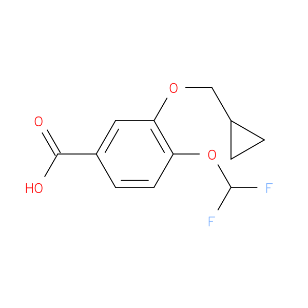 3-(Cyclopropylmethoxy)-4-(difluoromethoxy)benzoic acid
