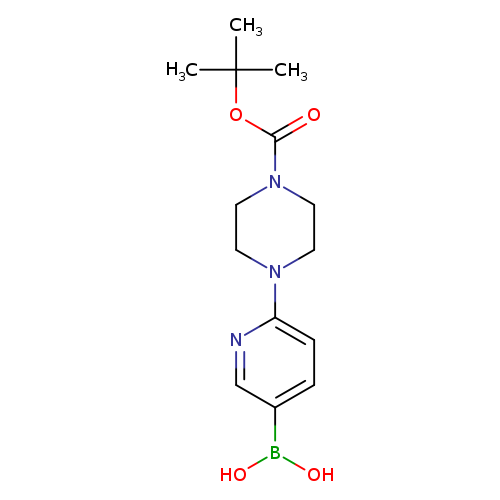 1-​Piperazinecarboxylic acid, 4-​(5-​borono-​2-​pyridinyl)​-​, 1-​(1,​1-​dimethylethyl) ester