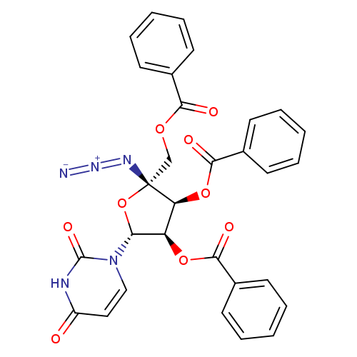 (2R，3S，4R，5R)-2-Azido-2-((Benzoyloxy)Methyl)-5-(2，4-Dioxo-3，4-Dihydropyrimidin-1(2H)-Yl)Tetrahydrofuran-3，4-Diyl Dibenzoate