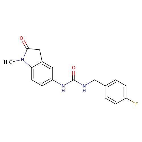 1-[(4-fluorophenyl)methyl]-3-(1-methyl-2-oxo-2,3-dihydro-1H-indol-5-yl)urea