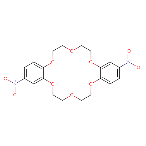 dibenzo[b,k][1,4,7,10,13,16]hexaoxacyclooctadecin, 6,7,9,10,17,18,20,21-octahydro-2,13-dinitro-