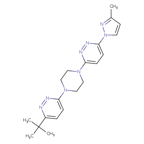 3-[4-(6-tert-butylpyridazin-3-yl)piperazin-1-yl]-6-(3-methyl-1H-pyrazol-1-yl)pyridazine