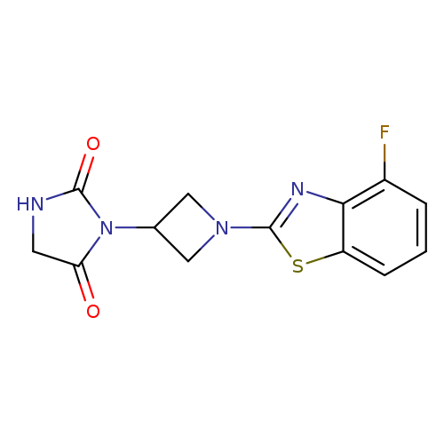 3-[1-(4-fluoro-1,3-benzothiazol-2-yl)azetidin-3-yl]imidazolidine-2,4-dione