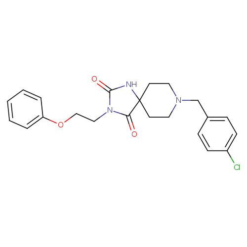 8-[(4-chlorophenyl)methyl]-3-(2-phenoxyethyl)-1,3,8-triazaspiro[4.5]decane-2,4-dione