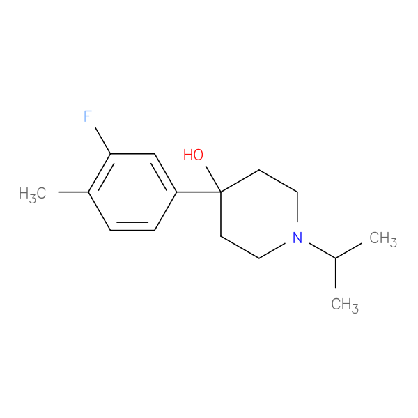 4-(3-Fluoro-4-methylphenyl)-4-hydroxy-1-iso-propylpiperidine