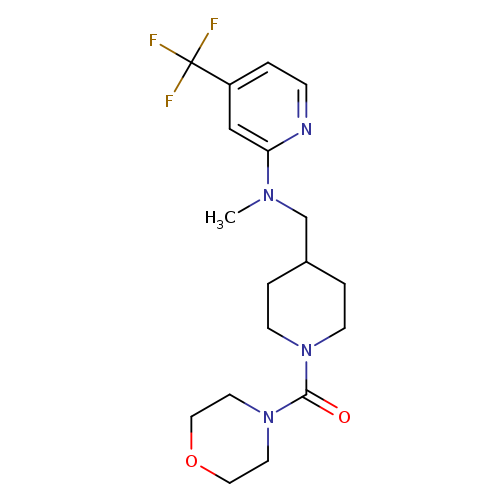 N-methyl-N-{[1-(morpholine-4-carbonyl)piperidin-4-yl]methyl}-4-(trifluoromethyl)pyridin-2-amine