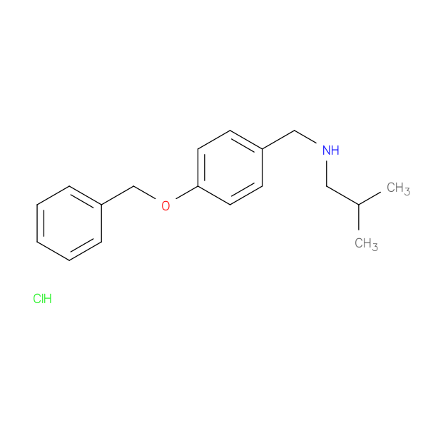 {[4-(benzyloxy)phenyl]methyl}(2-methylpropyl)amine hydrochloride